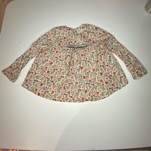 Bonpoint Floral Laurie Blouse 2T  Kids Blouse Organic Cotton Designer